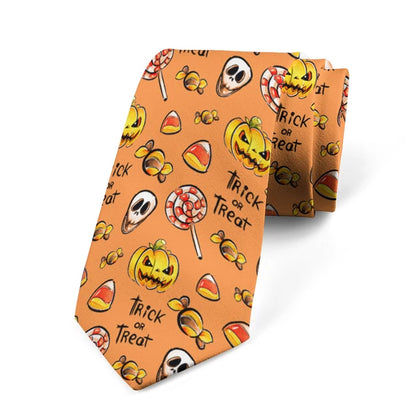 8cm Men Women Fashion Skull Prints Formal Halloween Funny Pumpkin Necktie Ties