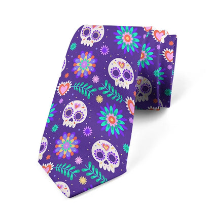 8cm Men Women Fashion Skull Prints Formal Halloween Funny Pumpkin Necktie Ties