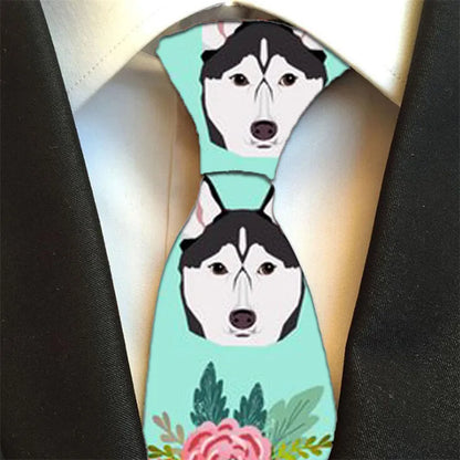 Men 8cm Fashion Slim Printed Wedding Groom Necktie Ties