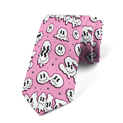 8cm Men Skull Print Fashion Wedding Halloween cosplay Necktie Ties