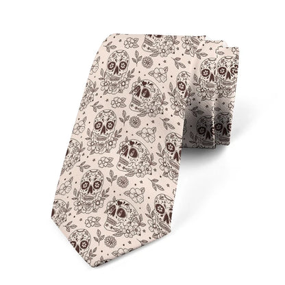 8cm Men Skull Fashion Groomsmen Necktie Wedding Neckties Ties