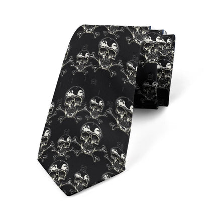 8cm Men Skull Fashion Groomsmen Necktie Wedding Neckties Ties