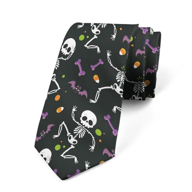 8cm Men Skull Fashion Groomsmen Necktie Wedding Neckties Ties