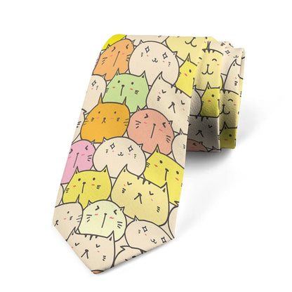 8cm Men Cartoon Bear Printed Fashion Wedding Novelty Necktie Ties