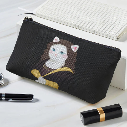 Portable Cartoon Makeup Funny Famous Painting Series Cosmetic Bag