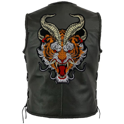 Dragon Motorcycle Backing Embroidered Patch Appliques Iron on Patches Badge Clothes Sewing