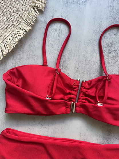 Sexy Push Up Swimwear Brazilian Bikini Thong Solid Beachwear Bathing Suits