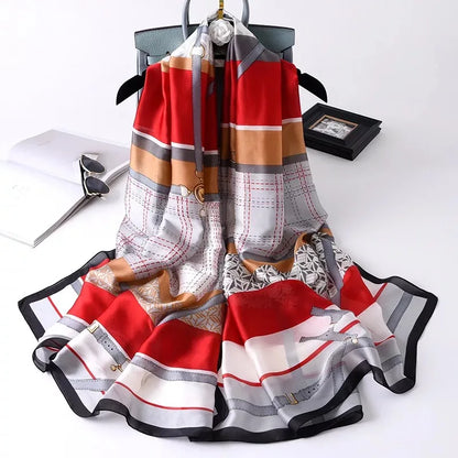 180X90cm Women Four Seasons Bandanna Designs Square Wrap Shawl Scarf Scarves kgL5