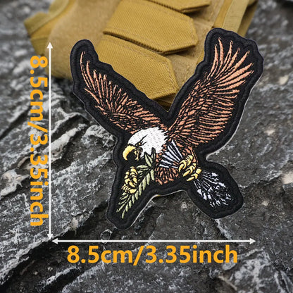 An eagle Embroidered Patch Iron-On Sewing Clothes Patches Applique
