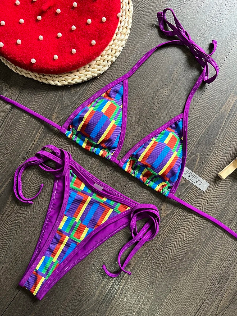 Push Up Triangle Women Swimsuit Bikini Two-piece Swimwear Beachwear Bathing Suit