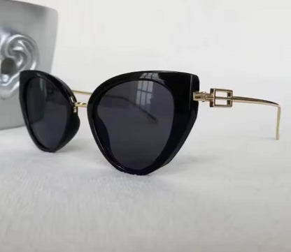 Oversized Cat Eye Women Designer Fashion Square Big Frame UV400 Sunglasses