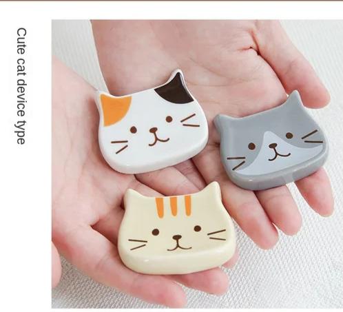 Tiny Japanese Cute Cat Creative Ceramic Dish Porcelain Dipping Saucer Snack Plate Tableware