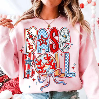 Baseball Game Day Mama DIY Iron-On Heat Transfer Sticker Decal T-shirts Sweatshirts Bag Clothes Decor