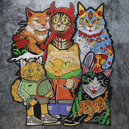 Catfish Embroidery Motif Patch Appliques Iron on Patches Badge Clothes Sewing