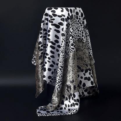 90cm Women Four Seasons Square Silk Satin Bandana Wrap Shawl Scarves Scarfs gfK4