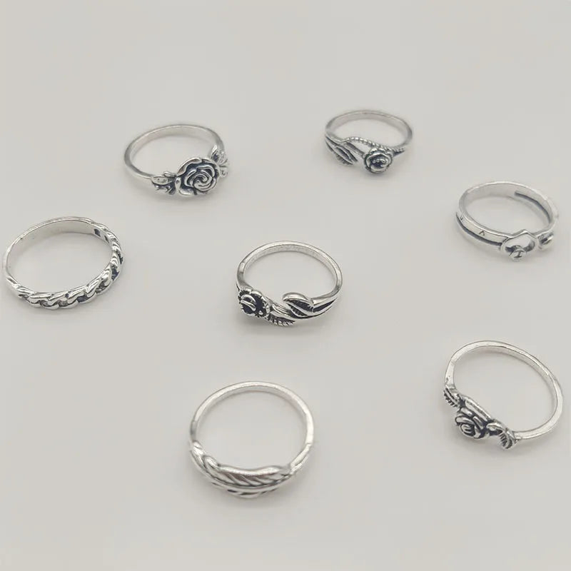 20pcs/Lot Wholesale Antique Vintage Design Finger Rings Set Mix Styles