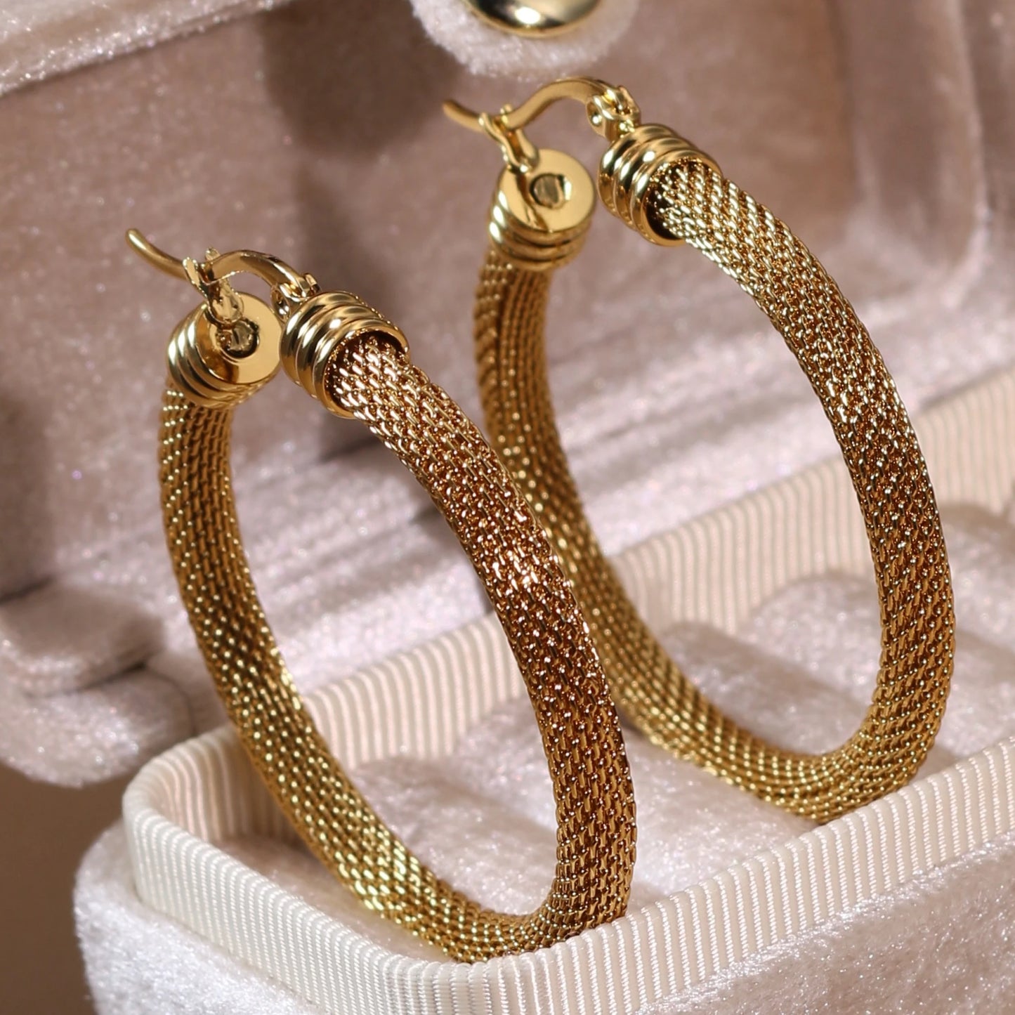 Fashionable 18K Gold-Plated Stainless Steel Women's Earrings Gifts
