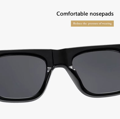 Women Men Vintage Rivets Punk Shades UV400 Square Sunglasses Glasses