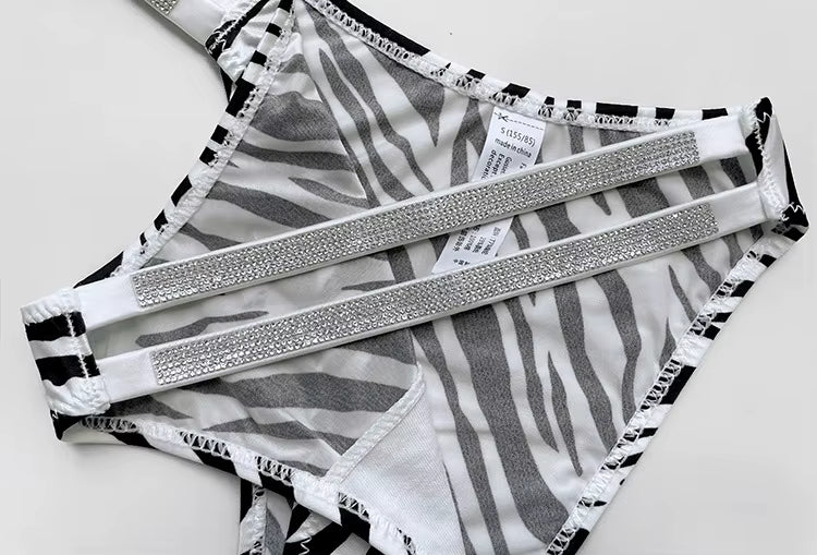 Women Thongs Rhinestones Diamonds G-string Sports Thong Low Waist Shorts Briefs T-back Panties