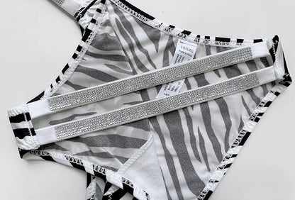 Women Thongs Rhinestones Diamonds G-string Sports Thong Low Waist Shorts Briefs T-back Panties