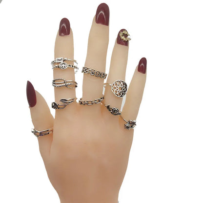 20pcs/Lot Wholesale Antique Vintage Design Finger Rings Set Mix Styles