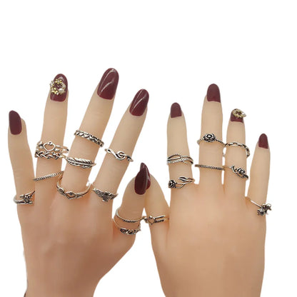 20pcs/Lot Wholesale Antique Vintage Design Finger Rings Set Mix Styles