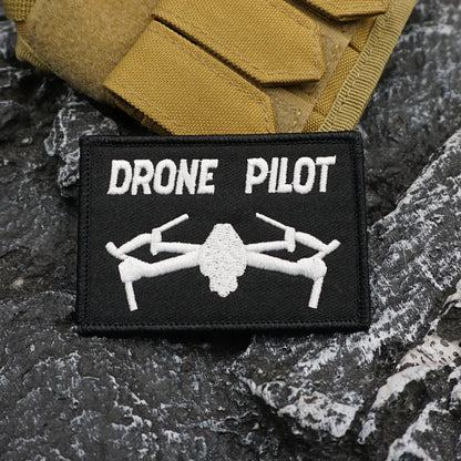 DRONE PILOT Embroidered Patch Iron-On Sewing Clothes Patches Applique