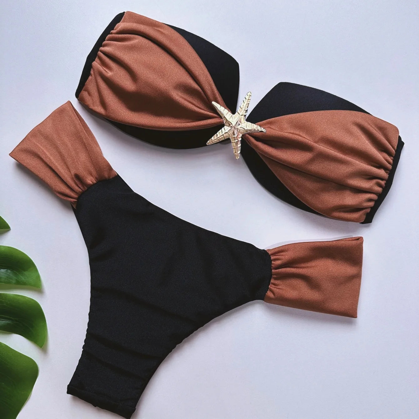 Push Up Sexy Women Swimsuit Swimwear High Cut Patchwork Bikini Bathing Swimming Suit