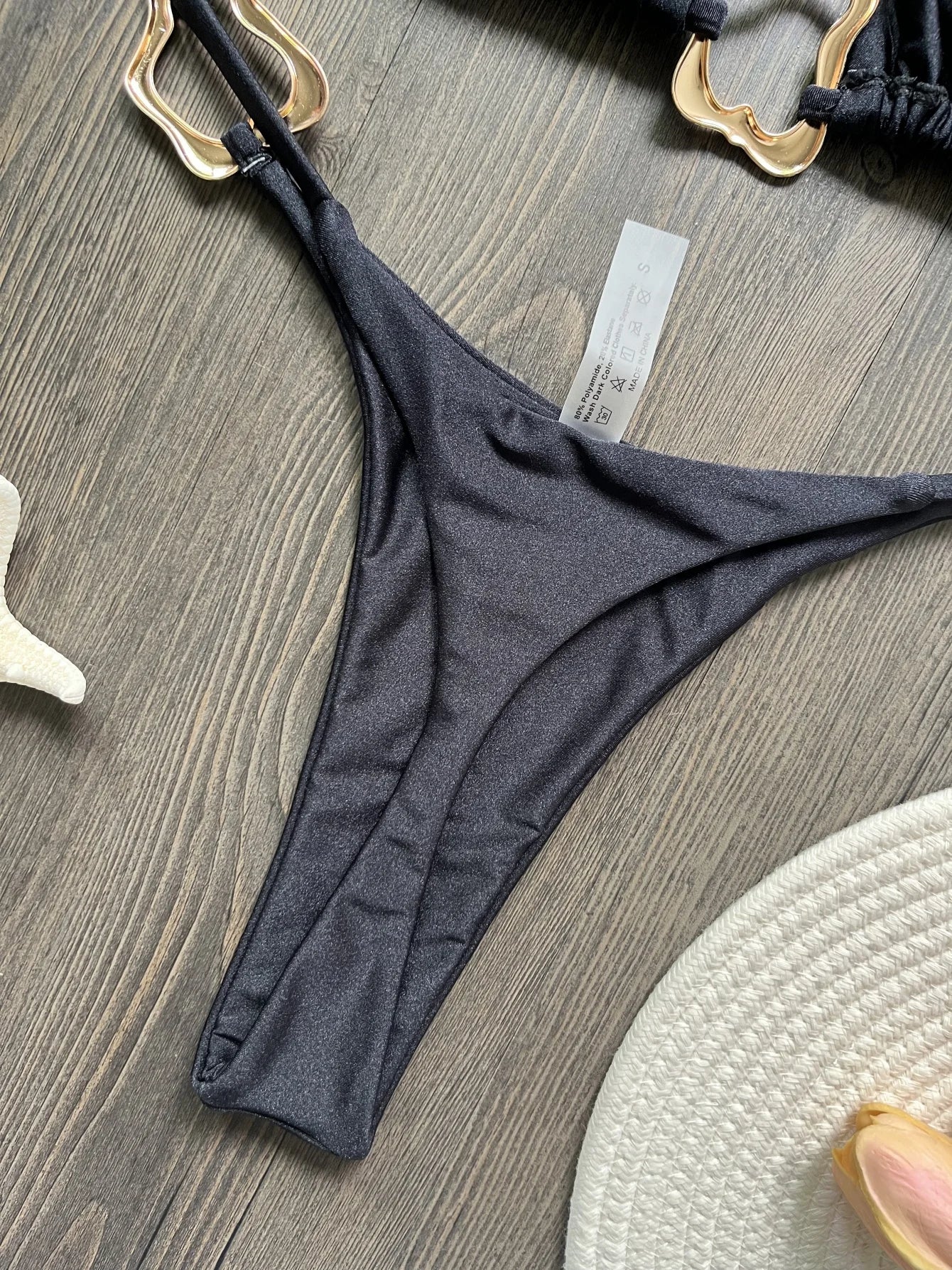 Women Bikini Solid Color Lace-up Split Two-piece Swimsuit Swimwear Suit