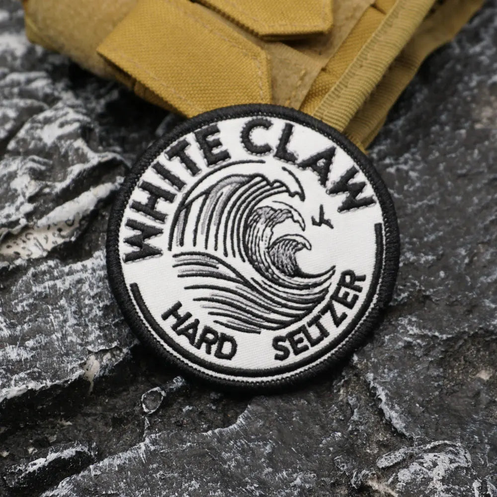 WHITE CLAW HEAR SELTZER Embroidered Patch w/ Iron-on / Sew Patches Applique