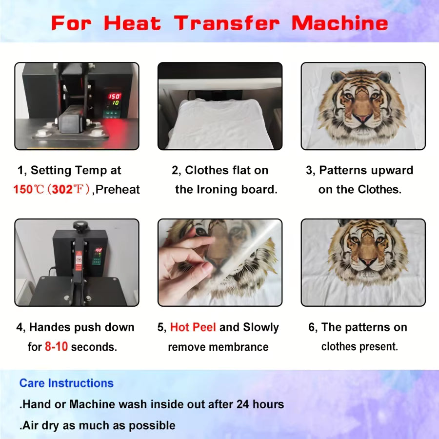 God Bless The USA America 4th of July DIY Iron-On Heat Transfer Sticker Decal T-shirts Sweatshirts Bag Clothes Decor