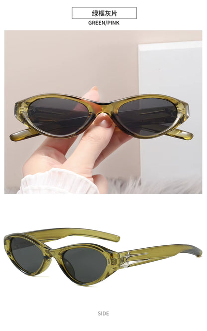 Women Y2k Cat Eye Designer Punk Eyeglasses Driving Eyewear Sunglasses