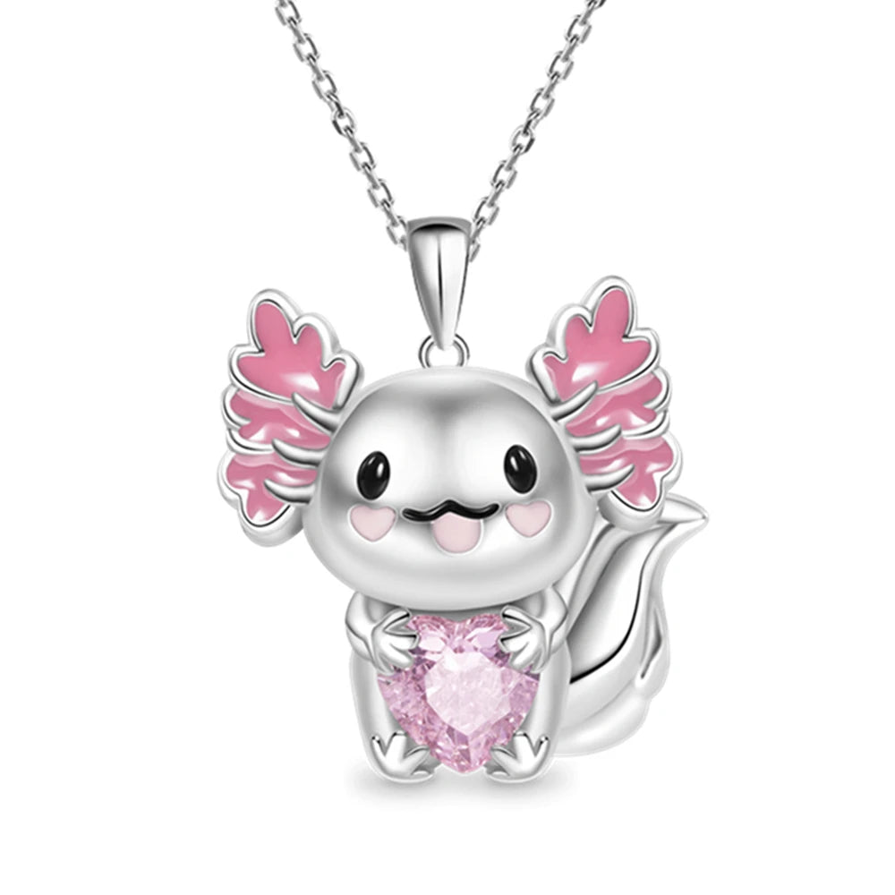 Women Zircon Cartoon Fashion Funny Animal Necklace Pendant Gifts Sets