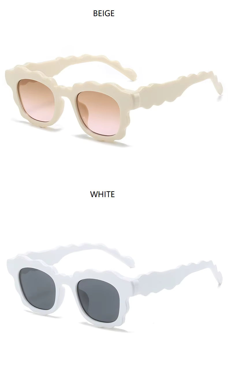Men Women Retro Punk Shades UV400 Square Sunglasses Glasses
