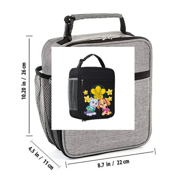 Paw Patrol Kids Cartoon Waterproof Portable Insulated Lunch Box Bags