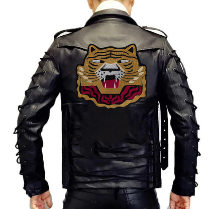 Large Animal Tiger Head Embroidery Patch Appliques Iron on Patches Badge Clothes Sewing