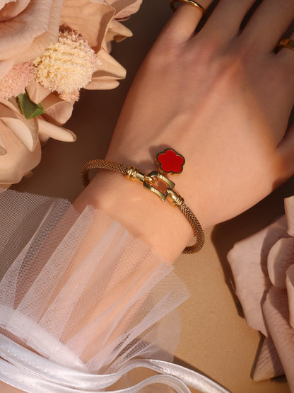 Stainless Steel 18K Gold Plated Bracelet Women's Fashion Jewelry Gift