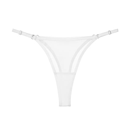 Women G-String Lace Briefs Hollow Out Transparent Thong Thin Underwear Low Waist Panties