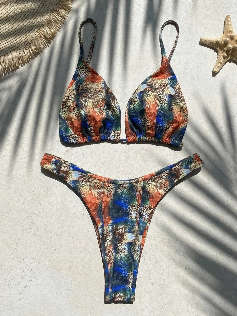 Micro Swimwear Women's swimsuit String Brazilian Bikini Print Bathing Beachwear Suit