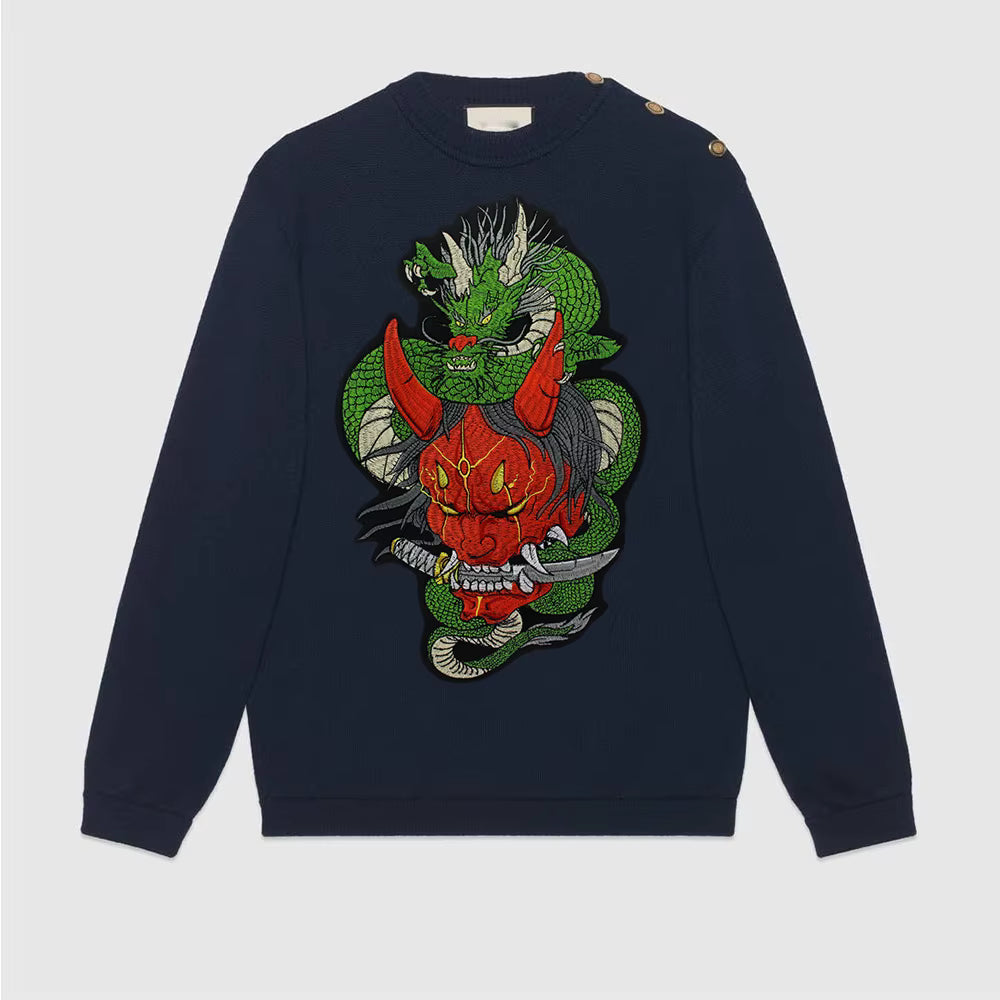 Embroidery Dragon Patch Appliques Iron on Patches Badge Clothes Sewing