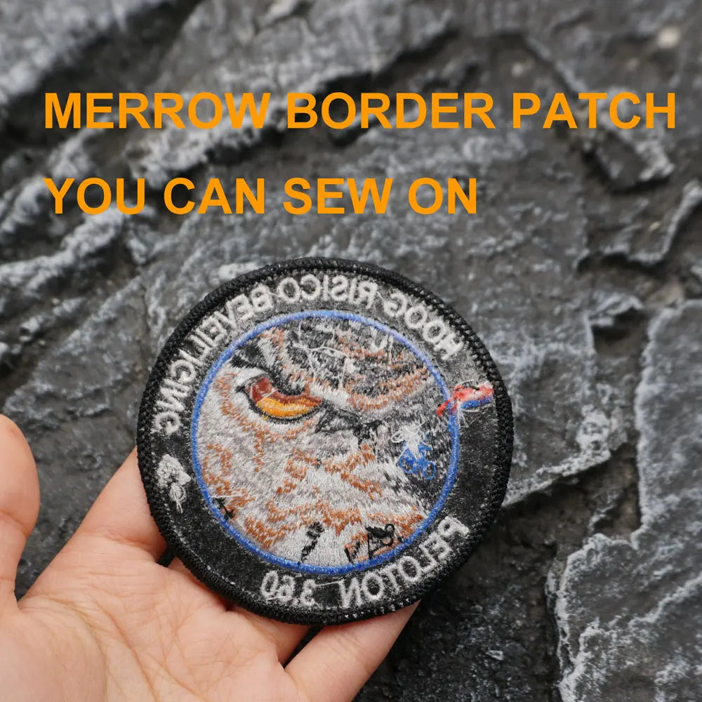 HOOG RISICO BEVEILIGING Embroidered Patch Iron-On Sewing Clothes Patches Applique