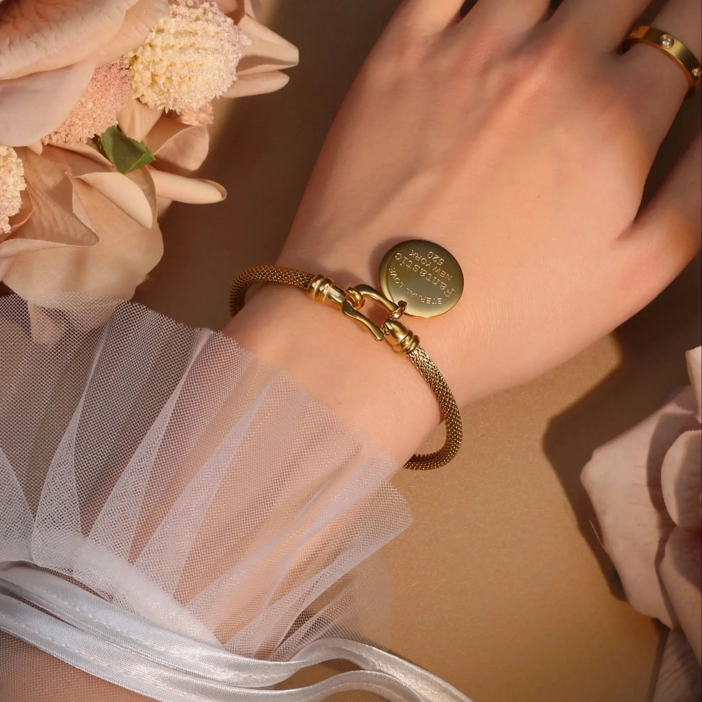 Stainless Steel 18K Gold Plated Bracelet Women's Fashion Jewelry Gift