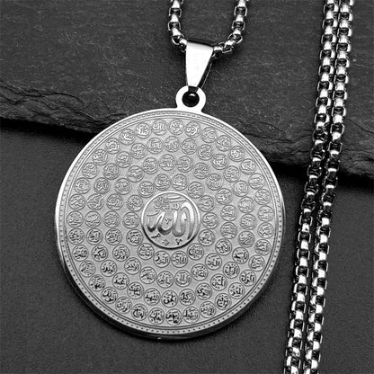 Women Men Stainless Steel Jewish Christianity Tetragrammaton Jehovah Yahweh Hebrew Alphabet Necklace