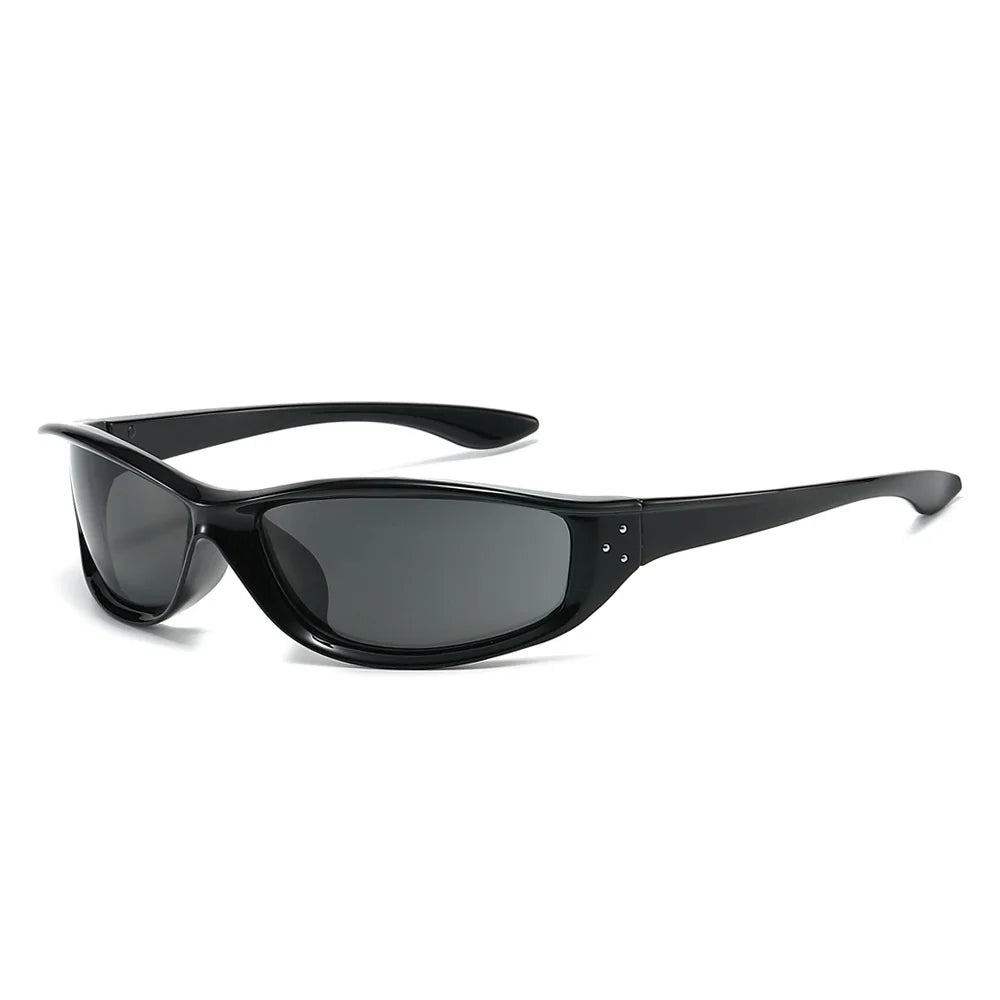 Men Women Classic Punk Wrap Around Vintage Fashion Sport UV400 Sunglasses Goggles