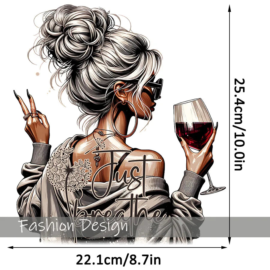 Motivational Inspirational Quote DIY Iron-On Heat Transfer Sticker Decal T-shirts Sweatshirts Bag Clothes Decor