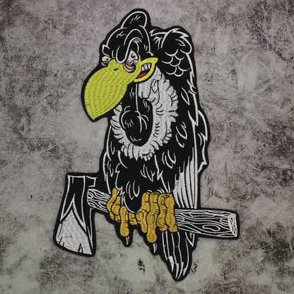 Toad Crow Foxes Dog Animal Embroidery Patch Applique Punk patches for clothing Iron On badges