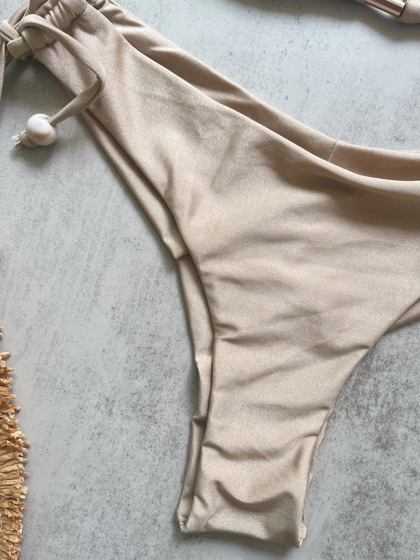 Sexy Lace Up Micro Bikini Women Solid Halter Push Up Bra Tie Side Triangle Swimsuit Bathing Suit