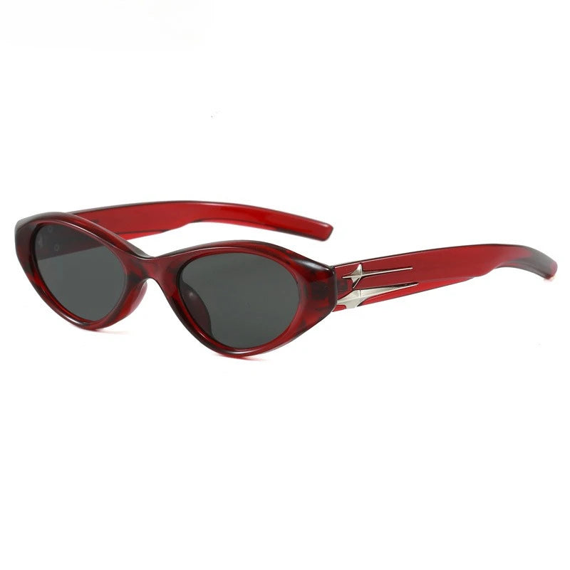 Women Y2k Cat Eye Designer Punk Eyeglasses Driving Eyewear Sunglasses