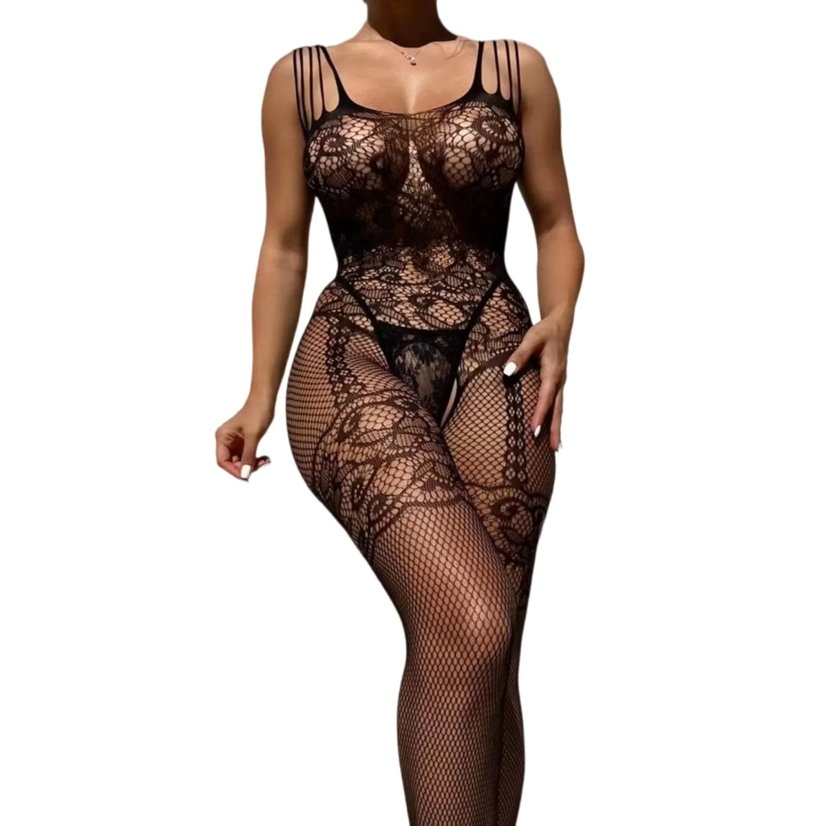 Sexy Erotic Open Crotch Hollow Pantyhose Fishnet High Stocking Crotchless Bodystockings Lingerie