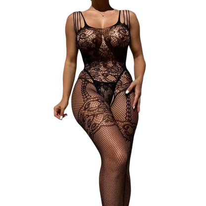 Sexy One pieces Bodysuit Crotchless Underwear Sleeveless Catsuit Sleepwear Erotic Lingerie Bodystockings